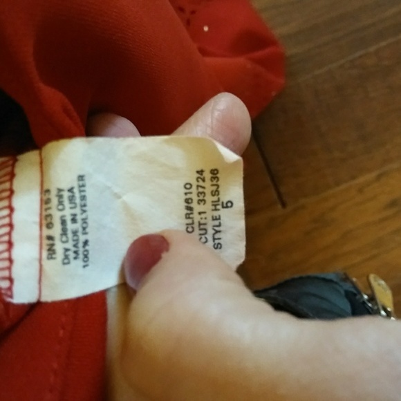 Rampage Fire Engine Red Sexy Asymmetrical Dress s5 - Picture 8 of 8